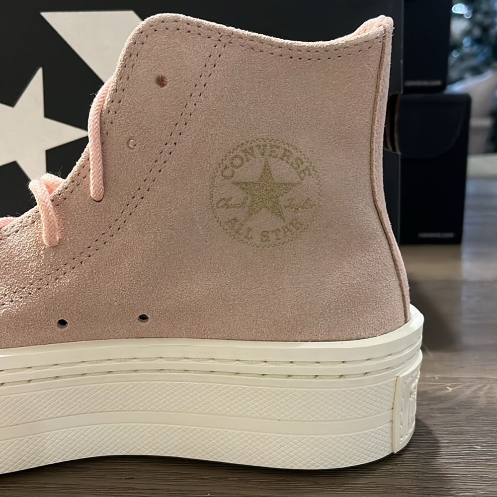 NWT Converse Chuck Taylor All Star Modern Lift Platform Mono Suede - A04663C - Picture 4 of 11